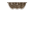 Faux Silk Waterfall Embellished Valance Bronze 38X46