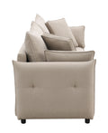 Irina Sofa W Sleeper, Beige Fabric Lv03110 Beige Upholstered 2 Seat