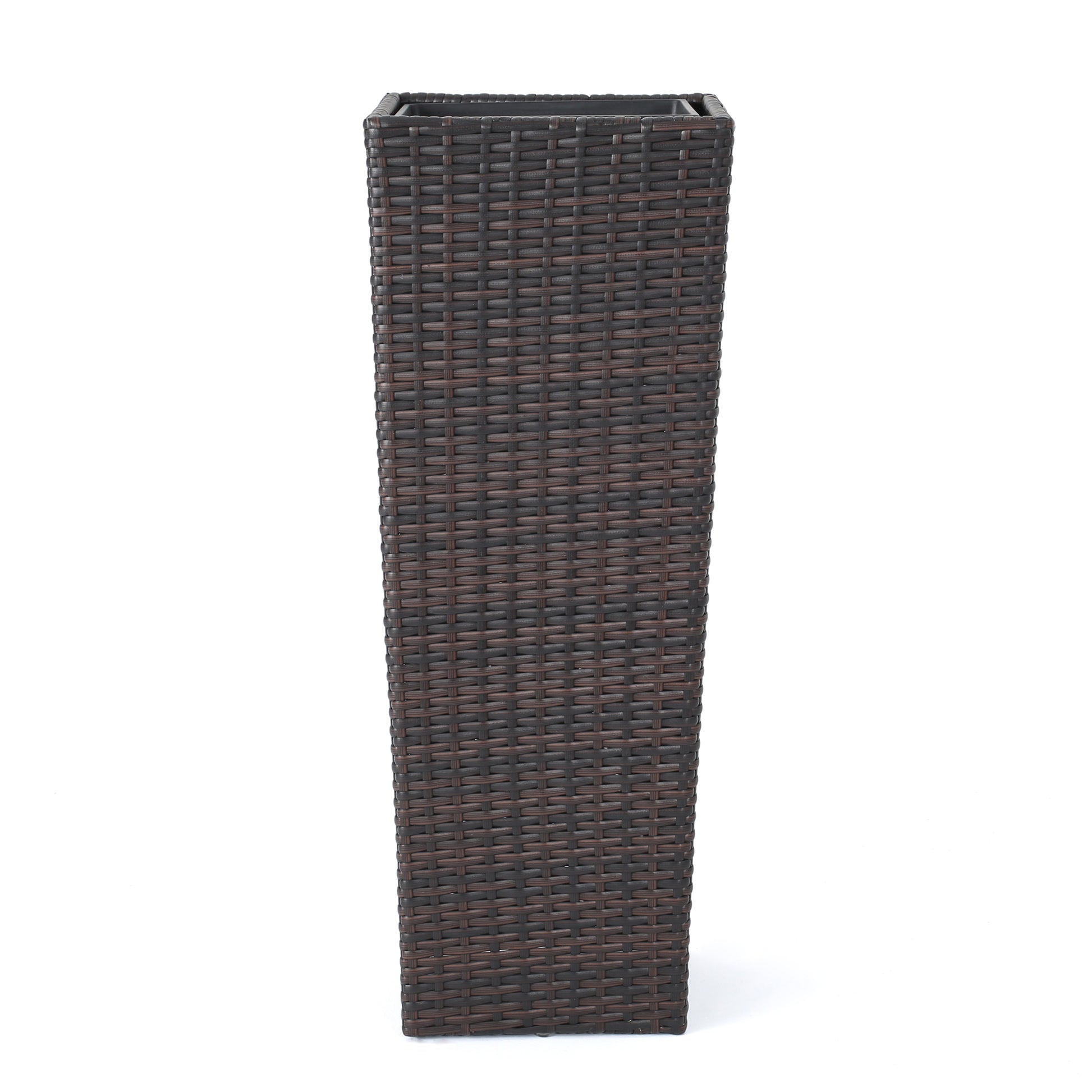 Rattan Flower Pot Brown Brown Rattan