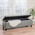 Glouster Storage Ottoman V2 Dark Grey Pu