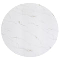 5Pc Dining Set Contemporary Style White Faux Marble Round Table Top Dove Gray Upholstery Wing Back Chairs Black Finish Wooden Solid Wood Dining Room Furniture Wood Wood Gray Seats 4 Wood Dining Room Contemporary,Modern,Transitional Round Dining Table