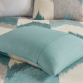 3 Piece Duvet Cover Mini Set King Multicolor Cotton