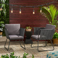 La Jolla Chair Dark Grey Woven Rope