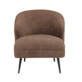 Luxury Living Room Furniture 1Pc Accent Chair Brown Boucle Upholstery, High Density Foam Seat Cushions Brown Primary Living Space Luxury,Modern Plywood