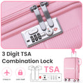 Luggage Sets 4 Piece 14 20 24 28 Pp Lightweight & Durable Expandable Suitcase Pink Polypropylene