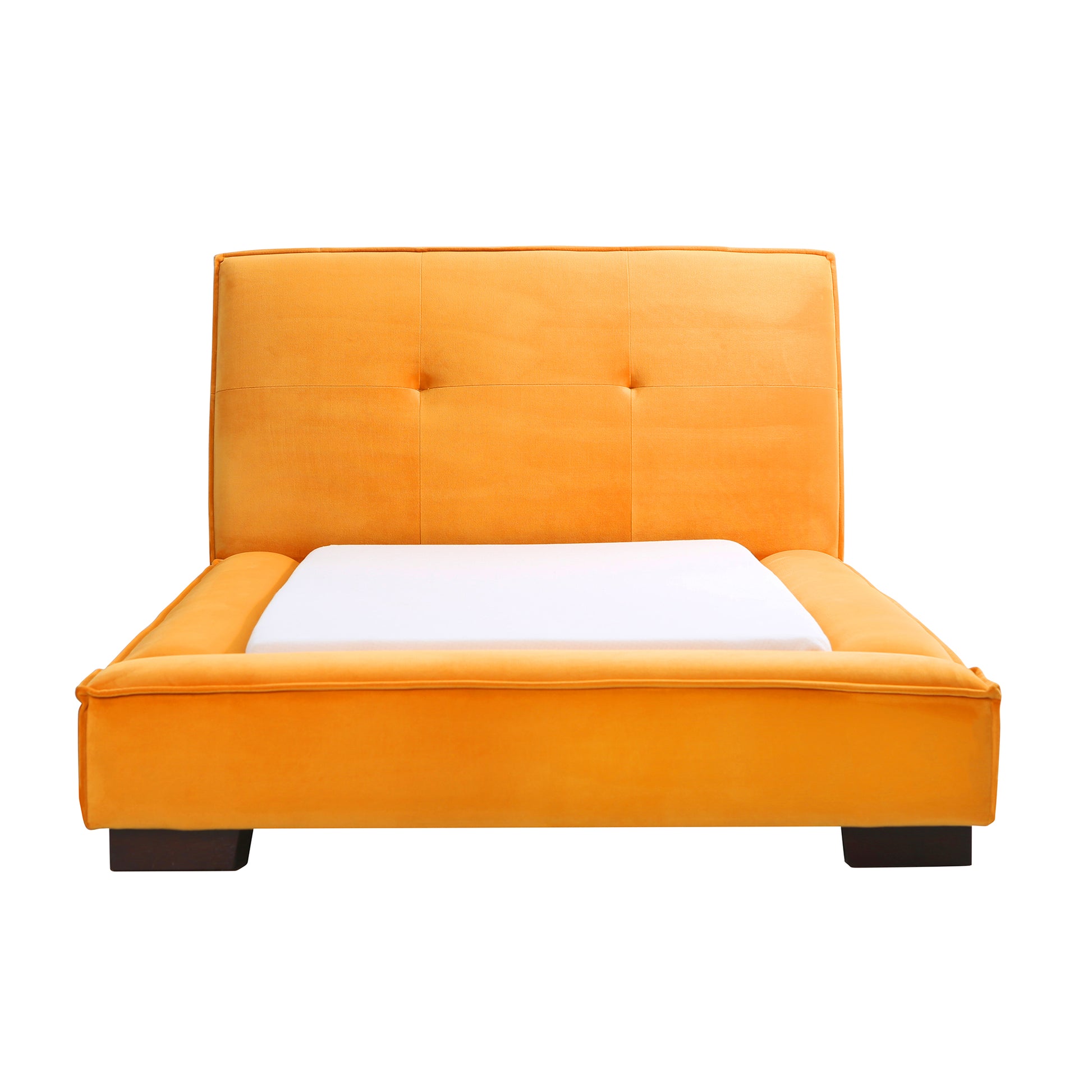 Ollie Toddler Bed In Marigold Yellow Fabric