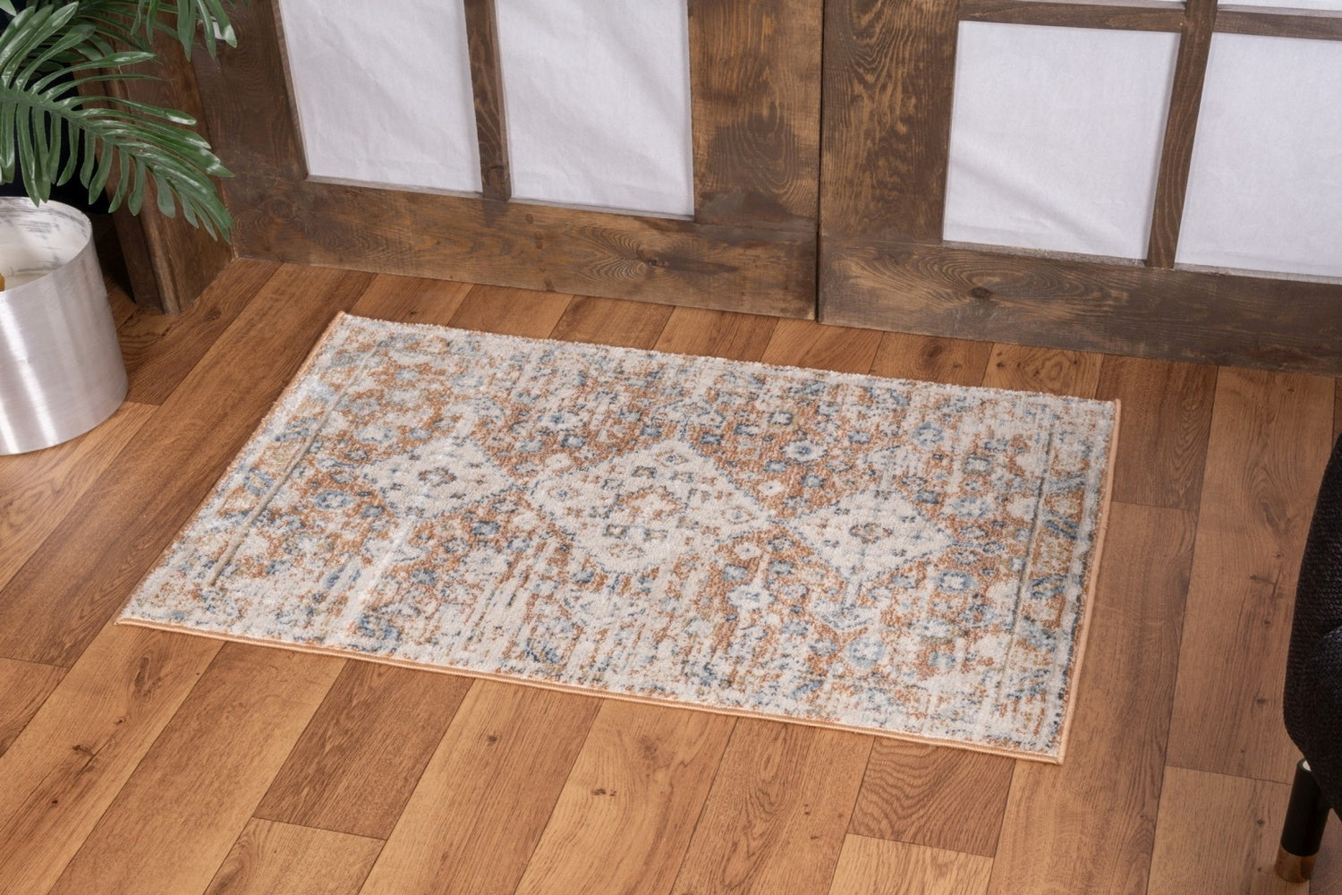 Noble Gc Gen7004 Rust 2 Ft. X 3 Ft. Area Rug Rust Polyester