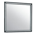 Carlos Black Mirror Black Solid Wood Mdf