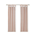 Twist Tab Lined Window Curtain Panel Only 1 Pc Panel Blush Polyester