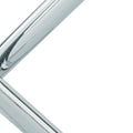 Modern Simple Round Table Leg Accessories, Electroplated Round Leg Accessories Chrome Seats 2 Metal