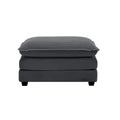 Ottoman Footstool In Corduroy Fabric, Can Be Used With 2 Seater Sofas, 3 Seater Sofas And 4 Seater Sofas,Grey Corduroy Fabric Grey Corduroy