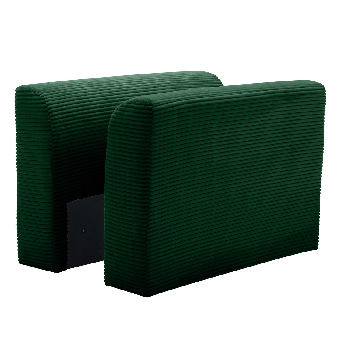 Corduroy Sofa Armrests For 2 Seater Sofa, 3 Seater Sofa And 4 Seater Sofa, Green Corduroy Green Corduroy 1 Seat