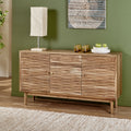 Sideboard 3 Door Natural Wood