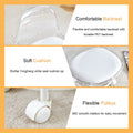 The Small And Cute White Chair With Silky Pulleys Can Move Freely, Which Is Suitable For Use In Various Scenes, And Is A Good Choice For Fashion Style. White Pet