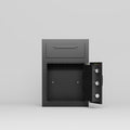 Digital Depository Safe Made Of Carbon Steel Electronic Code Lock Depository Safe With Deposit Slot Depository Box For Home Hotel Restaurant And Office Black Steel