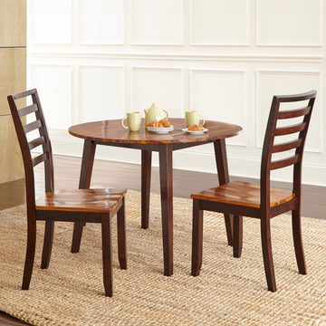 Abaco 3 Piece Dining Set Brown Brown Wood