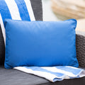 Coronado Rectangular Pillow Blue Fabric