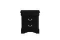 Louis Black Finish Philippe Iii Nightstand Black Synthetic Wood