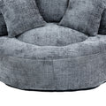 Coolmore Lazy Sofa Durable Comfort Lounger High Back Bean Bag Chair Couch With Three Pillows For Adults And Kids, Indoor & Outdoor, Single Gaming Sofa Chair For Bedroom,Office Gray Chenille Gray Foam Chenille 1 Seat