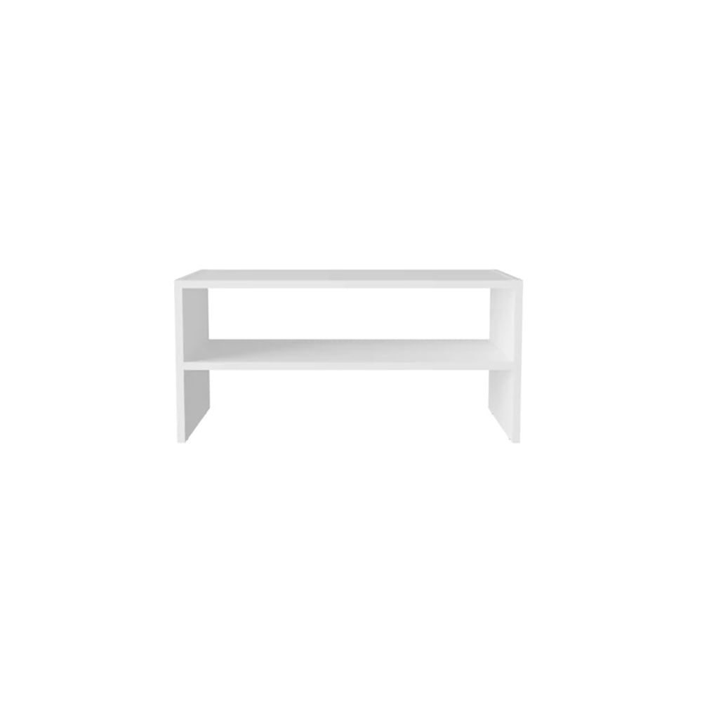 White 2 Shelf Shoe Rack White Bedroom Melamine