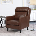 Club Chair Dark Brown Pu