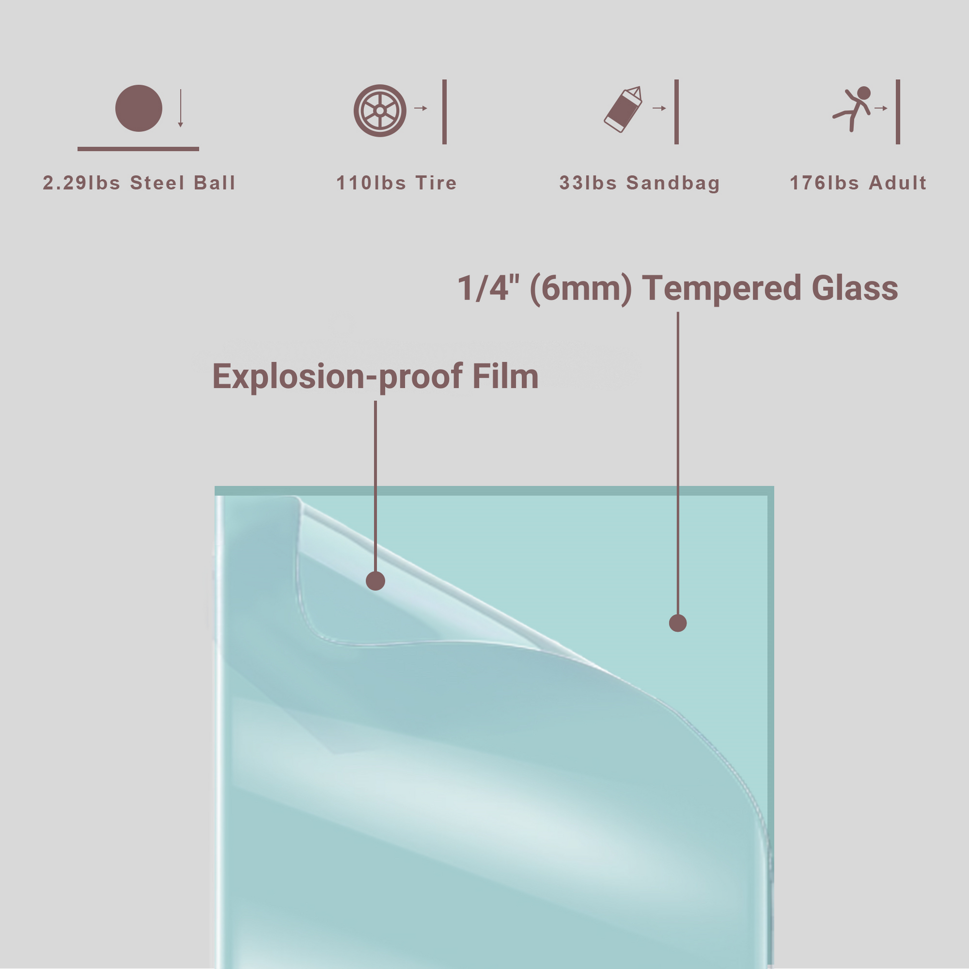 44 48 In. W X 72 In. H Semi Frameless Shower Door, Double Sliding Shower Door, 1 4" 6Mm Clear Tempered Glass Shower Door With Explosion Proof Film, Chrome 24D212S 48C Chrome Tempered Glass