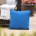 Coronado Square Pillow Blue Fabric