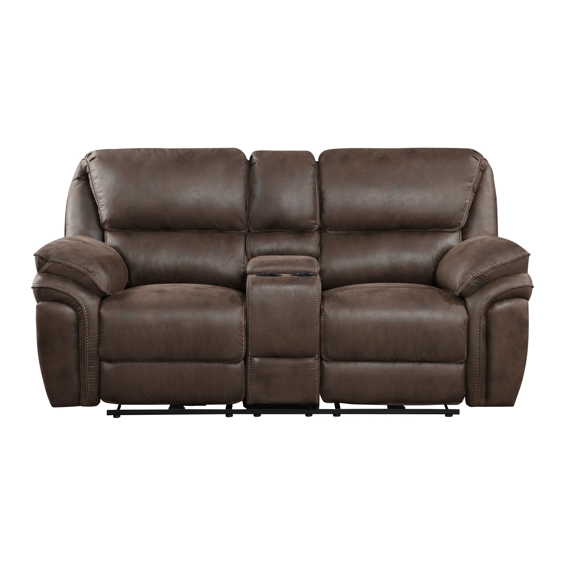 Plush Modern Living Room Sofa Set 2Pc Power Reclining Sofa And Loveseat Brown Microfiber Upholstery Usb Port Solid Wood Frame Furniture Brown Microfiber Wood Primary Living Space Modern Plywood,Solid Wood 5 Seat