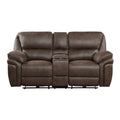 Plush Modern Design Living Room Power Reclining Loveseat Brown Microfiber Upholstery Usb Port Solid Wood Frame Furniture 1Pc Brown Microfiber Wood Primary Living Space Modern Plywood,Solid Wood