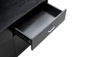 Wood Mdf Boards, 6 Drawers Dresser, Black Black Mdf