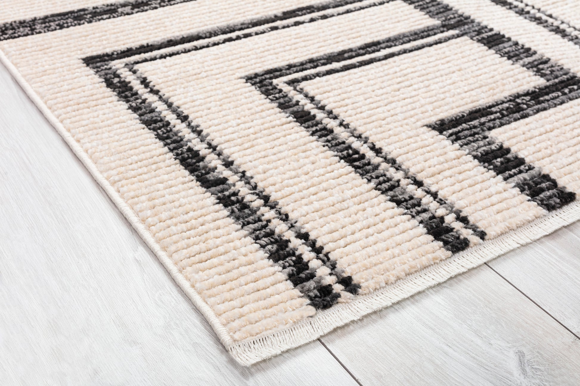 Contemporary, Geometrictextured High Low Cut Pile 9'2" X 12'4" Rectangle Area Rug Multi Polypropylene