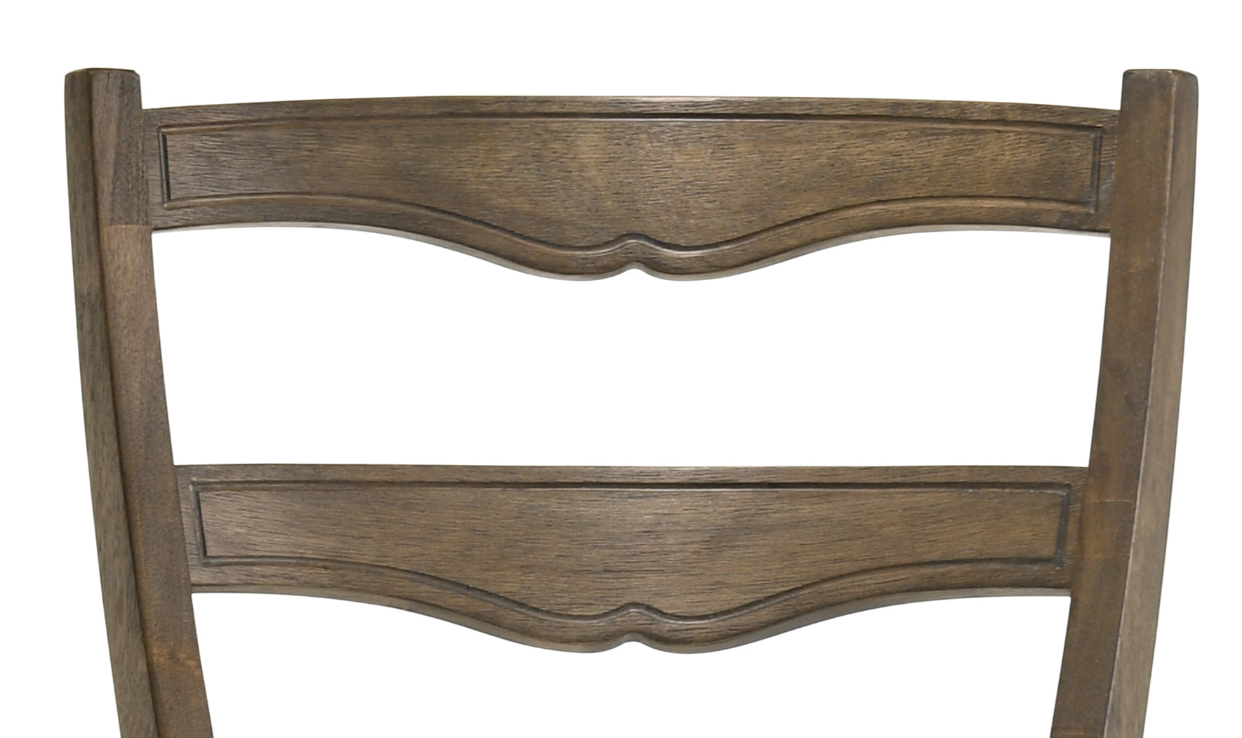 Parfield Light Brown Fabric & Weathered Oak Finish Side Chair Set Of 2 Light Brown,Oak Fabric,Synthetic Wood