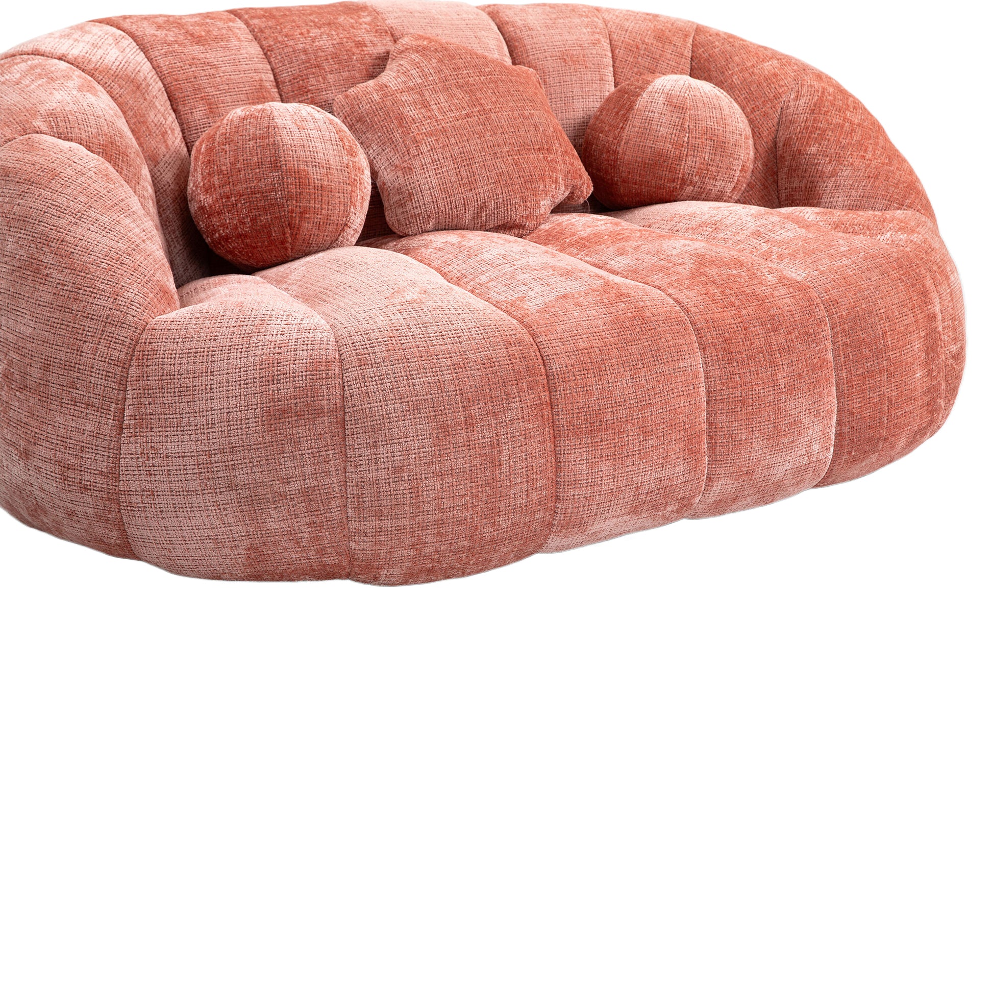 Coolmore Bean Bag Sofa Lazy Sofa Durable Comfort Lounger High Back Bean Bag Chair Couch For Adults And Kids, Indoor & Outdoor, Accent Floor Soft Lounge Chair Pink Chenille Pink Primary Living Space