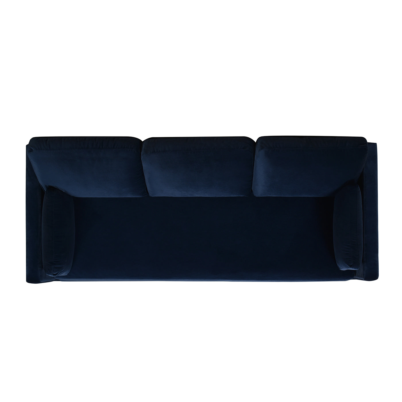 Knox 84" Modern Farmhouse Sofa, Dark Navy Blue Performance Velvet Dark Navy Wood Foam Velvet 3 Seat