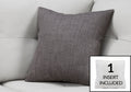 Pillows, 18 X 18 Square, Insert Included, Decorative Throw, Accent, Sofa, Couch, Bedroom, Grey Hypoallergenic Polyester, Modern Grey Polyester Polyester