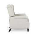 Push Back Recliner Beige Fabric