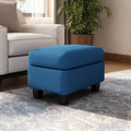 Springfield Navy Blue Ottoman Navy Blue Foam Polyester Blend