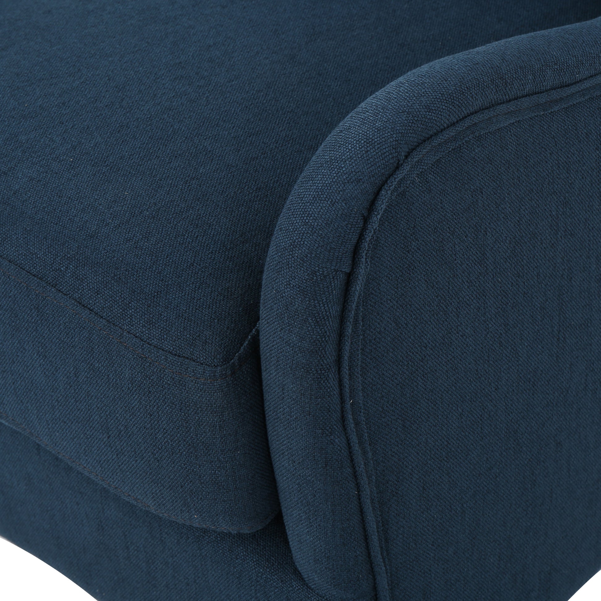 Hi Back Quentin Sofa Chair, Living Room, Study And Bedroom Navy Blue Fabric