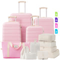 Hardshell Luggage Sets 4 Pcs Bag Spinner Suitcase With Tsa Lock Lightweight 16