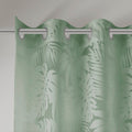 Palm Leaf Burnout Window Sheer Sage Green 50X84