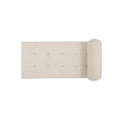 Chaise Lounge Beige Fabric