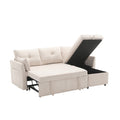 United Modular Sectional Sofa L Shaped Modular Couch With Reversible Chaise Modular Sofa Sectional Couch With Storage Seats Beige Chenille 3 Seat