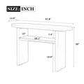 Elegant Minimalist Console Table With Rounded Edges And Sturdy Shelf Design For Entryway, Living Room Antique White Antique White Solid Wood Mdf