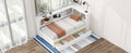 Twin Size Daybed With Two Storage Drawers, Storage Cabinets And Usb Ports, White Twin White Solid Wood Mdf