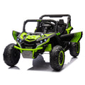 24V Two Seater Kids Ride On Utv W Parents Remote Control,Four Wheel Suspension,Slow Start,Large Wheel Design,Anti Collision Bar,Storage Space,Music,Usb,Bluetooth,Volume Control,Led Lights For Kids 3