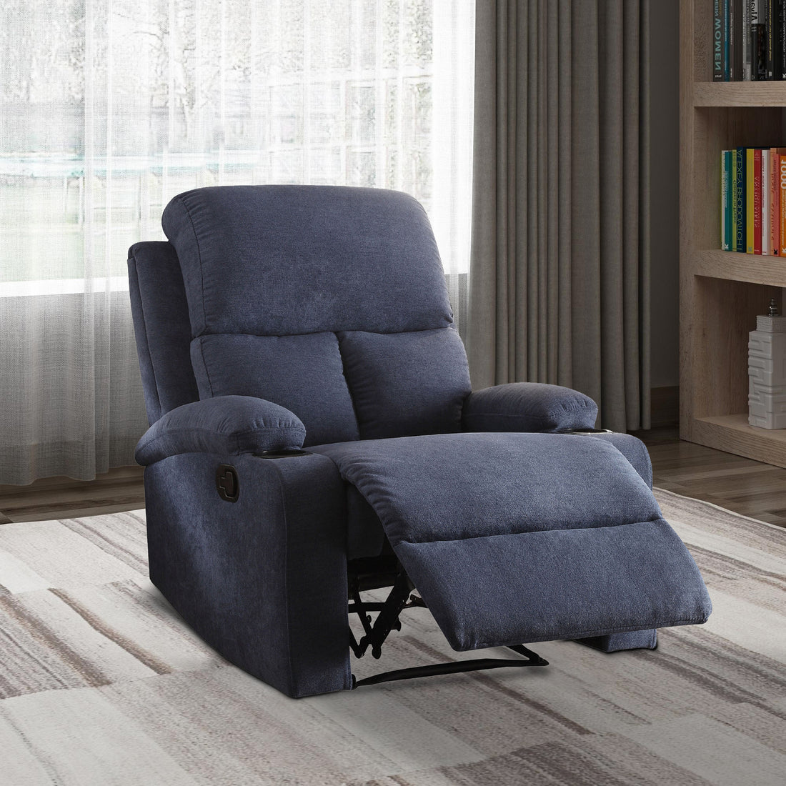 Rosia Comfy Reclinerblue Linen Blue Linen