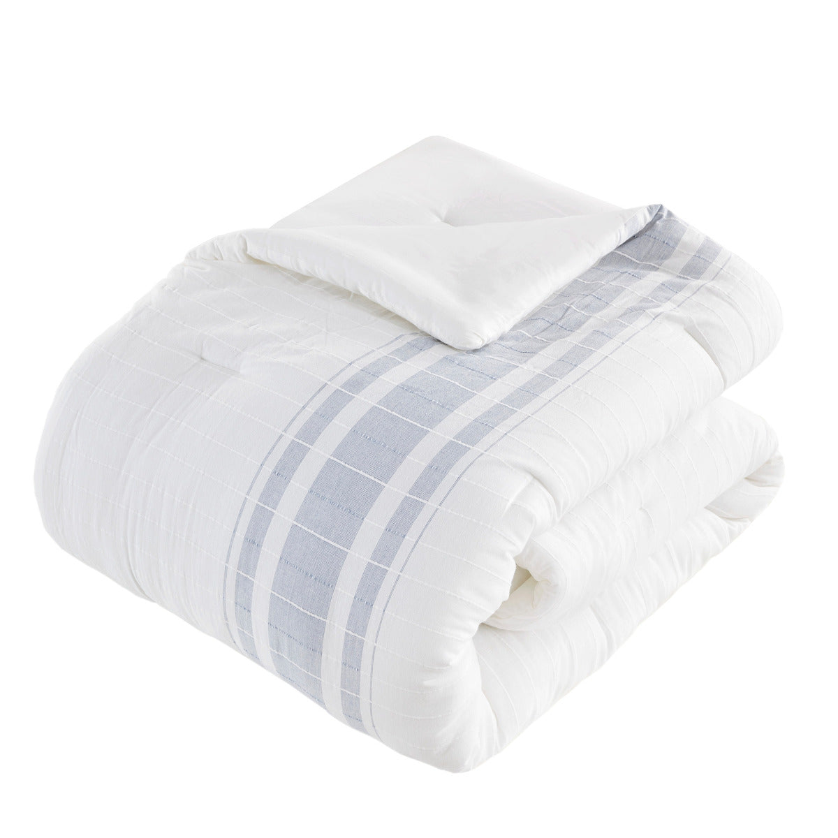 6 Piece Cotton Jacquard Oversized Comforter Set Full Multicolor Polyester