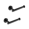 2 Pack Bathroom Paper Towel Holder Wall Mount Matte Black Stainless Steel