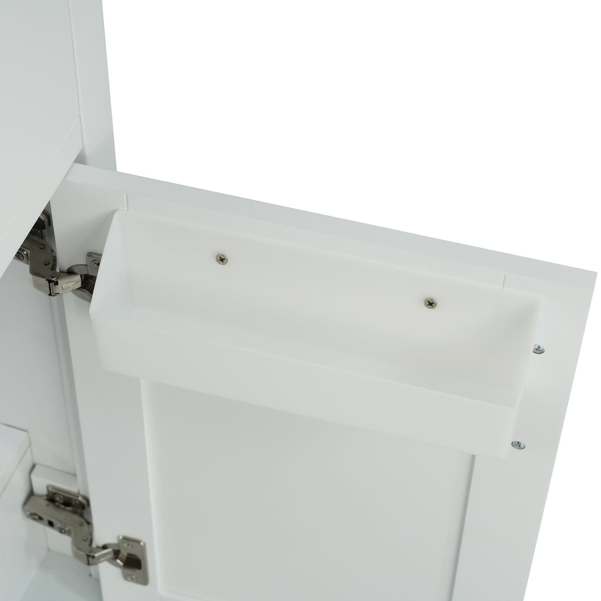 30 Inch Bathroom Vanity With Ceramic Sink And Large Storage The Perfect Choice For Small Bathrooms White Bathroom Solid Wood Mdf