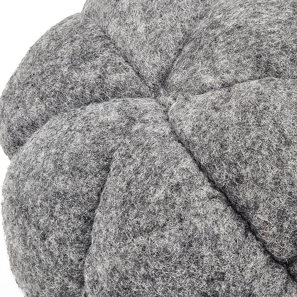 Set Of 3, 8.3X8.3X5.5" Gray Pumpkin, Pumpkin Ornament Decor For Holiday Harvest Festival Fall Festival & Thanksgiving Gray Polyester